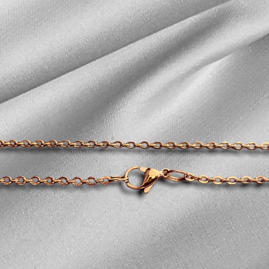 Individual rosegold gold plated chain 50cm or 70cm