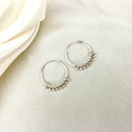 925 Sterling Silver Gyspy Hoop Earrings OHR925-60