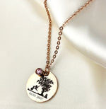 Photo Medallion Necklace with your photo-Pusteblumenpenger-Individualizable jewelry with photo service VIK-89