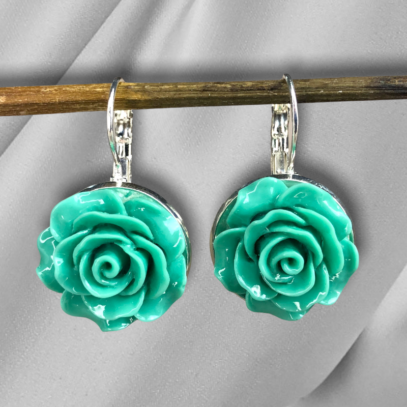 Spring Roses II earrings in vintage style - vinohr-85