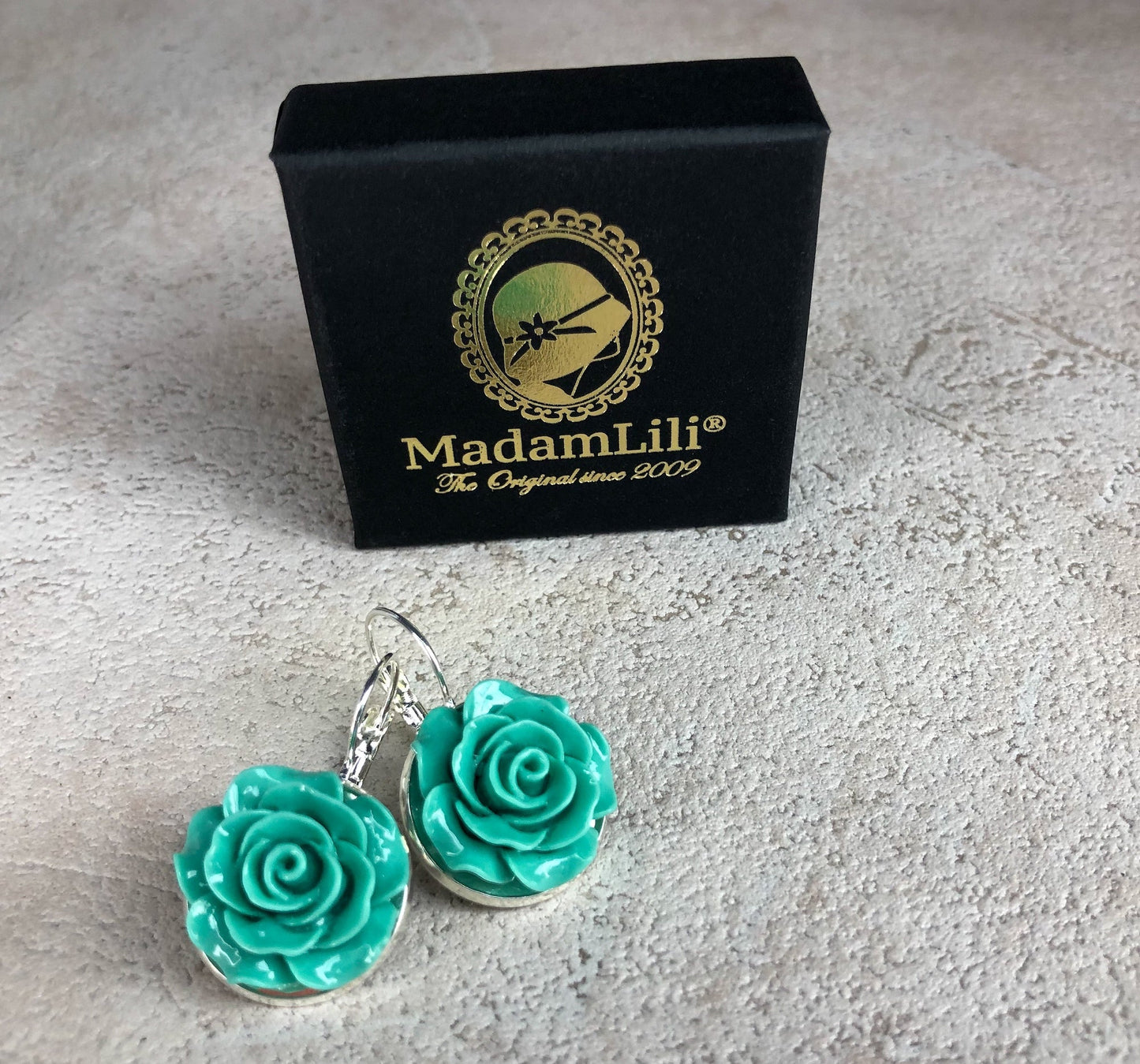 Spring Roses II earrings in vintage style - vinohr-85