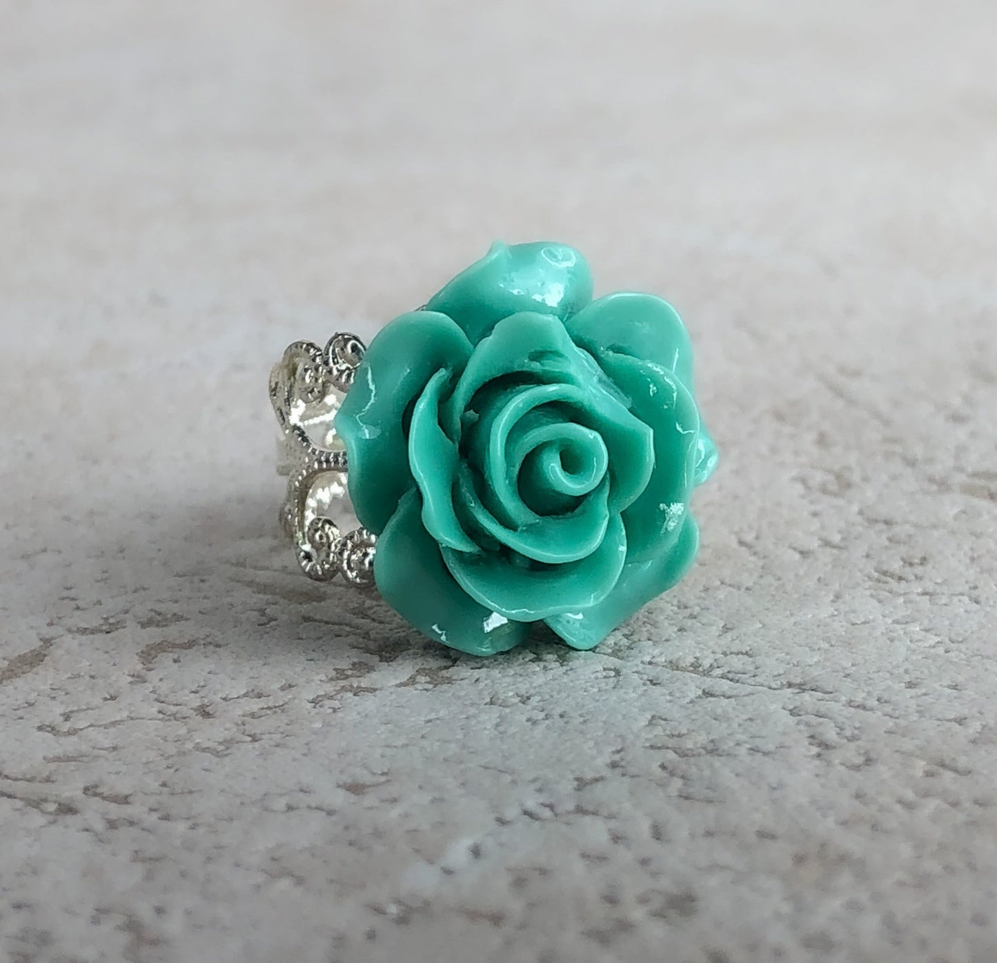 "Spring Rose II" Ring in Vintage Style - Vinrin-43