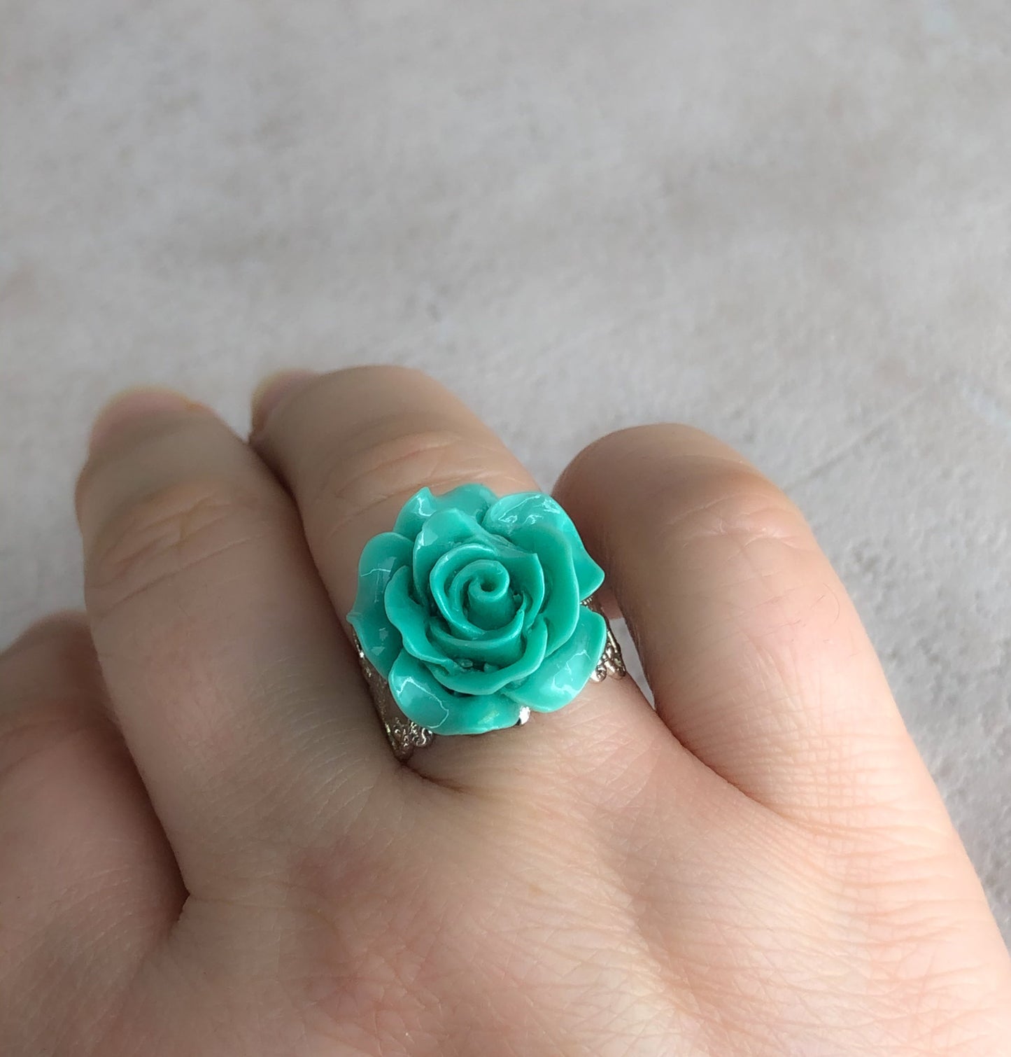 "Spring Rose II" Ring in Vintage Style - Vinrin-43