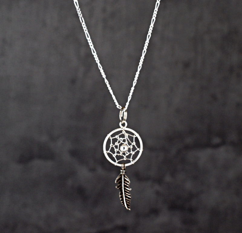 925 dream catcher silver chain