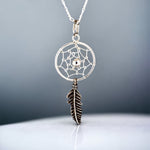 925 dream catcher silver chain